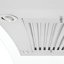 ZLINE 48 in. Convertible Vent Convertible Vent Wall Mount Range Hood in Stainless Steel and Glass (KN4-48) under.