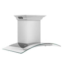 ZLINE 30 in. CrownSound™ Ducted Vent Wall Mount Range Hood in Stainless Steel with Built-in Bluetooth Speakers (KN4CRN-BT-30) side.