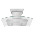 ZLINE 36 in. CrownSound™ Ducted Vent Wall Mount Range Hood in Stainless Steel with Built-in Bluetooth Speakers (KN4CRN-BT-36) under.
