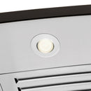 ZLINE 36 in. Convertible Vent Wall Mount Range Hood in Stainless Steel (KN6-36) built-in lighting.