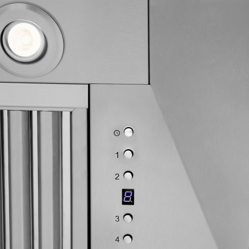 ZLINE 30 in. Professional Convertible Vent Wall Mount Range Hood in Stainless Steel (597-30)