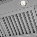 ZLINE 30 in. Professional Convertible Vent Wall Mount Range Hood in Stainless Steel (597-30)