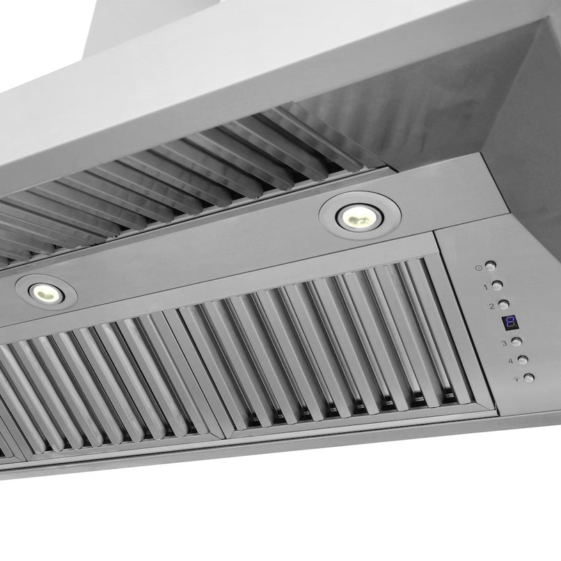 ZLINE 60 in. Professional Convertible Vent Wall Mount Range Hood in Stainless Steel (597-60)
