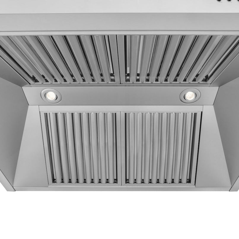 ZLINE 30 in. Professional Convertible Vent Wall Mount Range Hood in Stainless Steel (697-30)
