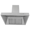 ZLINE 30 in. Professional Convertible Vent Wall Mount Range Hood in Stainless Steel (697-30) front, under.