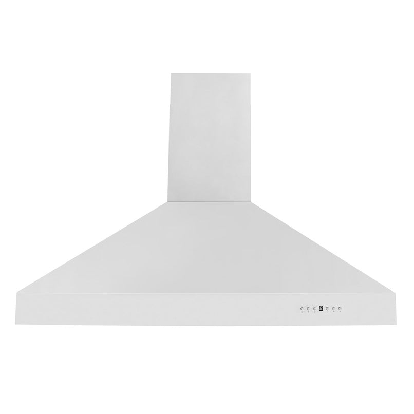 ZLINE 54 in. Professional Ducted Wall Mount Range Hood in Stainless Steel (697-54) front.