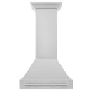 ZLINE 30 in. Stainless Steel Range Hood with Stainless Steel Handle (8654STX-30) front.