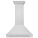 ZLINE 36 in. Stainless Steel Range Hood with Stainless Steel Handle (8654STX-36) front.