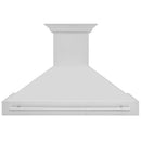 ZLINE 48 in. Stainless Steel Range Hood with Stainless Steel Handle (8654STX-48) front.