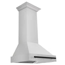 ZLINE Autograph Edition 30 in. Stainless Steel Range Hood with Stainless Steel Shell and Matte Black Handle