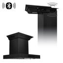 ZLINE 30 in. CrownSound™ Ducted Vent Wall Mount Range Hood in Black Stainless Steel with Built-in Bluetooth Speakers (BSKENCRN-BT-30)