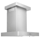 ZLINE 24 in. Convertible Vent Wall Mount Range Hood in Stainless Steel with Crown Molding (KECRN-24)