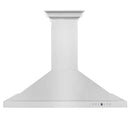 ZLINE 30 in. Convertible Vent Wall Mount Range Hood in Stainless Steel with Crown Molding (KBCRN-30) front.