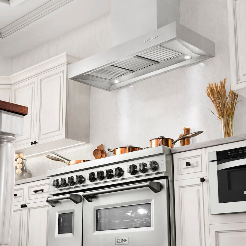 ZLINE 42 in. Ducted Professional Wall Mount Range Hood in Stainless Steel (KECOM-42) - image 2