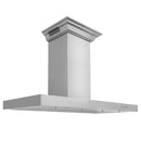 ZLINE 48 in. CrownSound™ Ducted Vent Wall Mount Range Hood in Stainless Steel with Built-in Bluetooth Speakers (KECRN-BT-48)