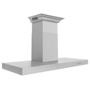 ZLINE 48 in. CrownSound™ Ducted Vent Wall Mount Range Hood in Stainless Steel with Built-in Bluetooth Speakers (KECRN-BT-48) side.