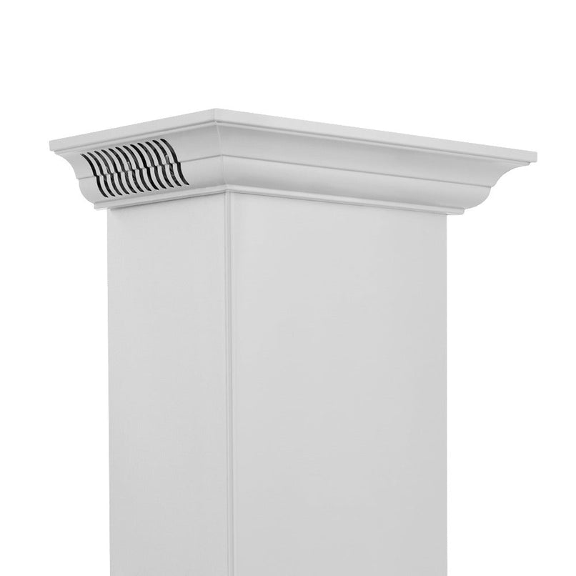 ZLINE 36 in. CrownSound™ Ducted Vent Wall Mount Range Hood in Stainless Steel with Built-in Bluetooth Speakers (KF1CRN-BT-36)