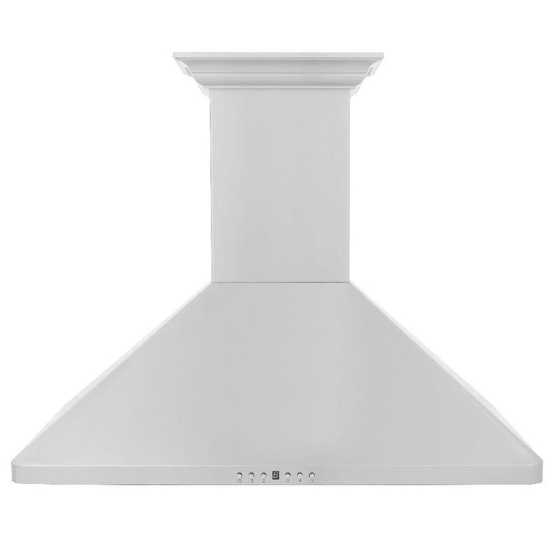 ZLINE 30 in. CrownSound™ Ducted Vent Wall Mount Range Hood in Stainless Steel with Built-in Bluetooth Speakers (KF1CRN-BT-30) front.
