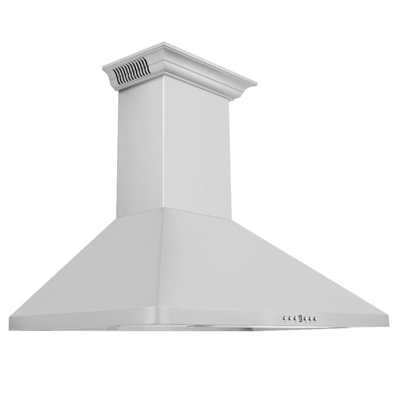 ZLINE 30 in. CrownSound™ Ducted Vent Wall Mount Range Hood in Stainless Steel with Built-in Bluetooth Speakers (KF1CRN-BT-30)