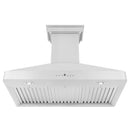 ZLINE 36 in. CrownSound™ Ducted Vent Wall Mount Range Hood in Stainless Steel with Built-in Bluetooth Speakers (KF2CRN-BT-36) under.