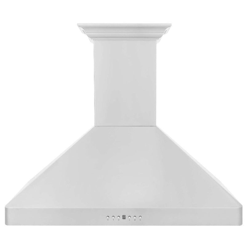 ZLINE 30 in. CrownSound™ Ducted Vent Wall Mount Range Hood in Stainless Steel with Built-in Bluetooth Speakers (KF2CRN-BT-30) front.
