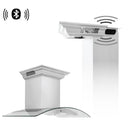 ZLINE 30 in. CrownSound™ Ducted Vent Wall Mount Range Hood in Stainless Steel with Built-in Bluetooth Speakers (KN4CRN-BT-30)