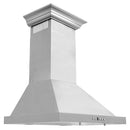 ZLINE 24 in. Convertible Vent Wall Mount Range Hood in Stainless Steel with Crown Molding (KBCRN-24)
