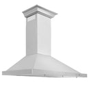 ZLINE 36 in. Convertible Vent Wall Mount Range Hood in Stainless Steel with Crown Molding (KBCRN-36)