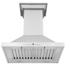 ZLINE 24 in. CrownSound™ Ducted Vent Wall Mount Range Hood in Stainless Steel with Built-in Bluetooth Speakers (KBCRN-BT-24) under.