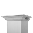 ZLINE 48 in. CrownSound™ Ducted Vent Wall Mount Range Hood in Stainless Steel and Glass with Built-in Bluetooth Speakers (KN4CRN-BT-48)