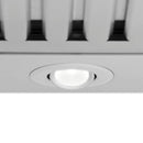 ZLINE 42 in. Convertible Vent Wall Mount Range Hood in Stainless Steel (KB-42) built-in lighting.