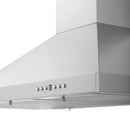 ZLINE 42 in. Convertible Vent Wall Mount Range Hood in Stainless Steel (KB-42) chimney detail.