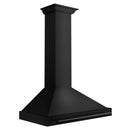 ZLINE 36 in. Convertible Black Stainless Steel Wall Mount Range Hood With Black Stainless Steel Handle (BSKB4X-36) side.