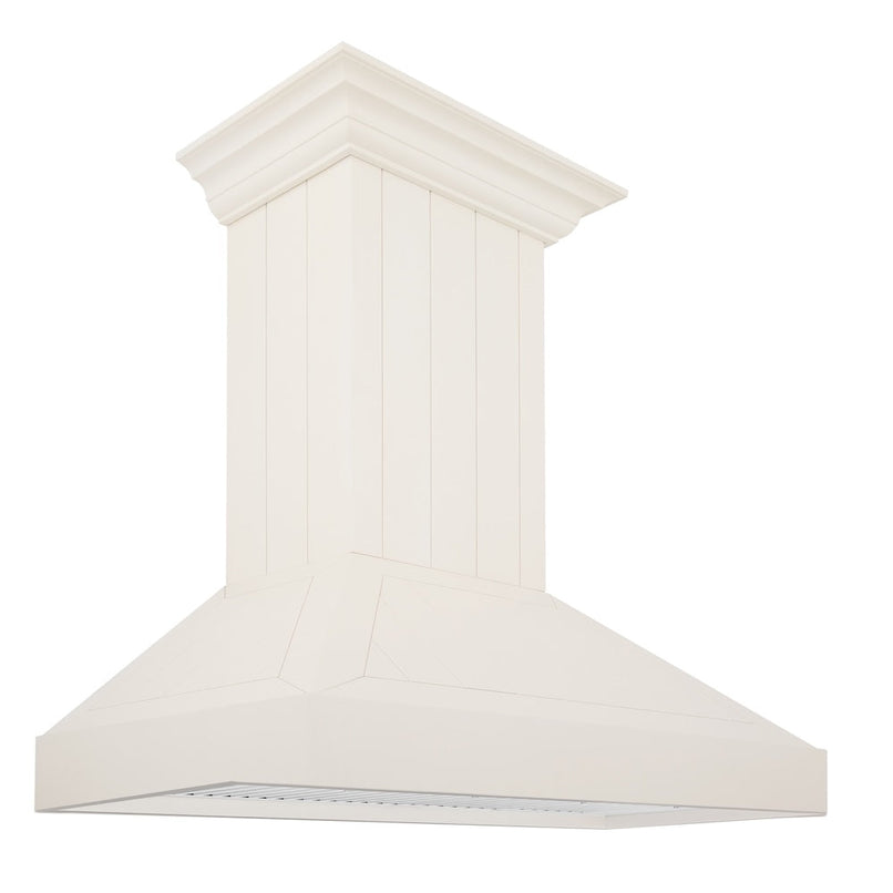 ZLINE 30 in. Ducted Vent Wooden Wall Mount Range Hood in Cottage White (KPTT-30)