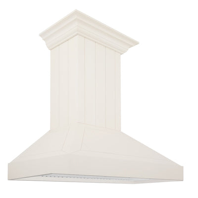 ZLINE 30 in. Ducted Vent Wooden Wall Mount Range Hood in Cottage White (KPTT-30)