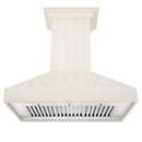 ZLINE 36 in. Ducted Vent Wooden Wall Mount Range Hood in Cottage White (KPTT-36)