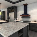 ZLINE 30 in. Convertible Vent Designer Series Wall Mount Range Hood in Oil-Rubbed Bronze with Copper Bands (KB2-BCXXX-30)