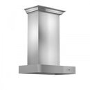ZLINE 30 in. Professional Wall Mount Range Hood In Stainless Steel With Crown Molding (KECOMCRN-30)
