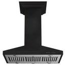 ZLINE 36 in. Designer Series Oil-Rubbed Bronze Island Mount Range Hood (8KL3iB-36) front under.