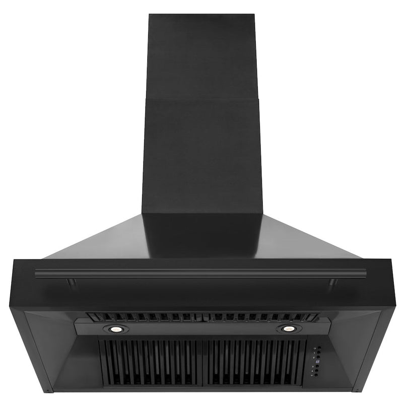 ZLINE 36 in. Black Stainless Steel Range Hood with Black Stainless Steel Handle (BS655-36-BS) under.