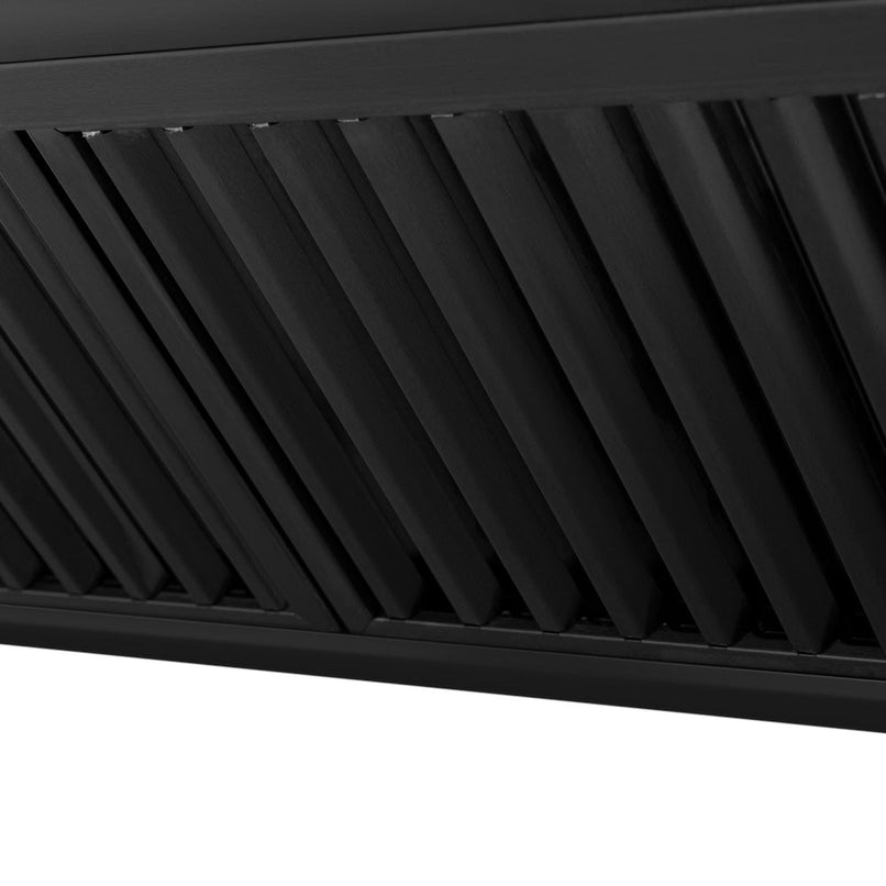 ZLINE 36 in. Black Stainless Steel Range Hood with Black Stainless Steel Handle (BS655-36-BS)