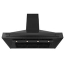 ZLINE 48 in. Black Stainless Steel Range Hood with Black Stainless Steel Handle (BS655-48-BS) under.