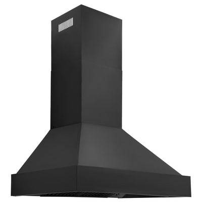 ZLINE 36 in. Ducted Vent Black Stainless Steel Wall Mount Range Hood (BS655N-36)