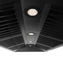 ZLINE 48 in. Black Stainless Steel Range Hood with Polished Gold Handle (BS655Z-48-G) under.