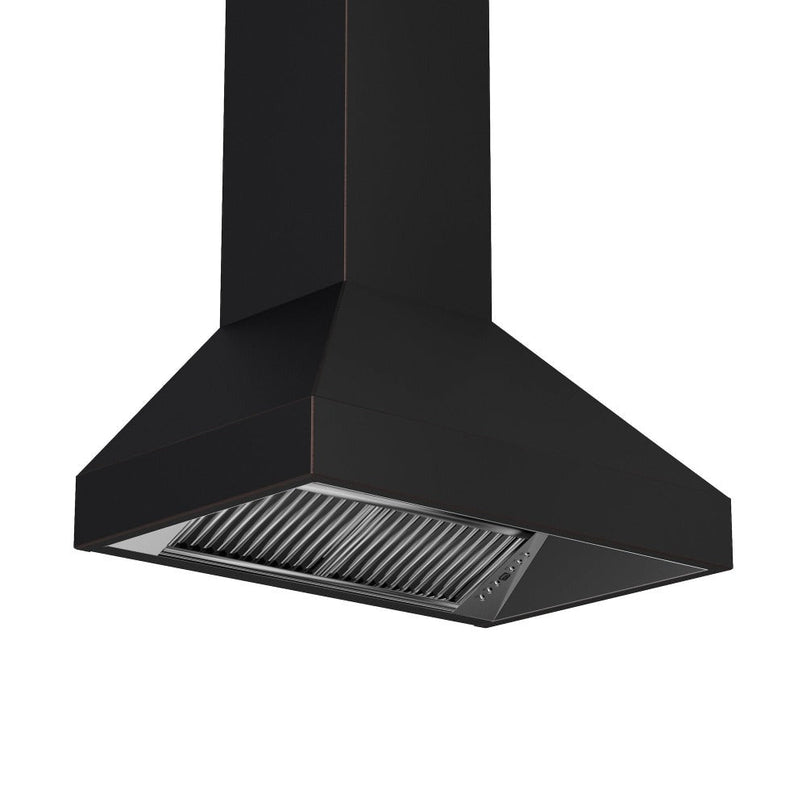 ZLINE 30 in. Designer Series Convertible Vent Wall Mount Range Hood in Oil-Rubbed Bronze (8667B-30) side, under.