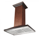 ZLINE 30 in. Designer Series Hand Hammered Copper Convertible Vent Island Mount Range Hood (8GL2Hi-30)