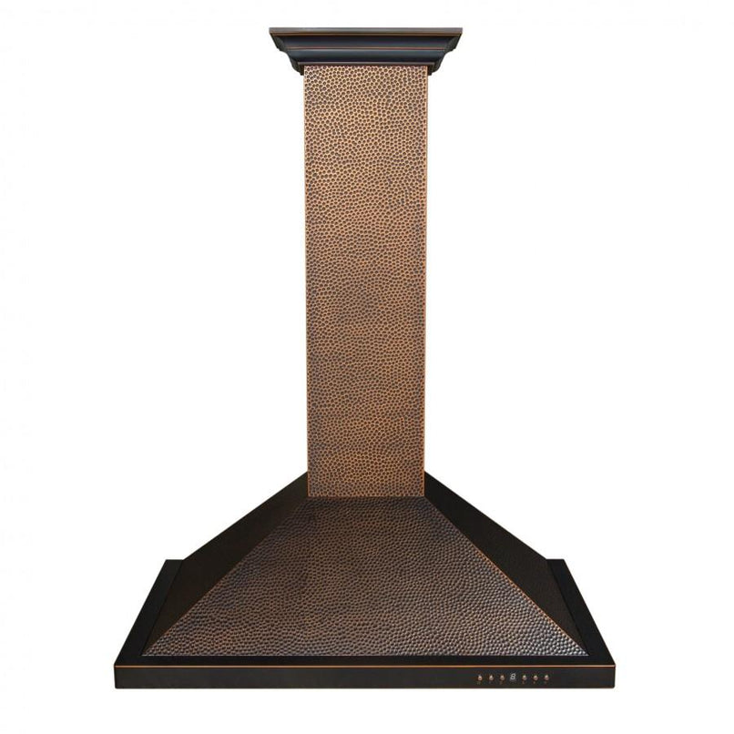 ZLINE 30 in. Designer Series Hand-Hammered Copper Convertible Vent Wall Mount Range Hood (8KBH-30)