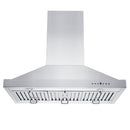 ZLINE 36 in. Ducted Island Mount Range Hood with Dual Remote Blower in Stainless Steel (GL2i-RD-36)