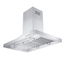 ZLINE 42 in. Ducted Island Mount Range Hood with Dual Remote Blower in Stainless Steel (GL2i-RD-42)
