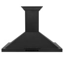 ZLINE 42 in. CrownSound™ Ducted Vent Wall Mount Range Hood in Black Stainless Steel with Built-in Bluetooth Speakers (BSKBNCRN-BT-42)